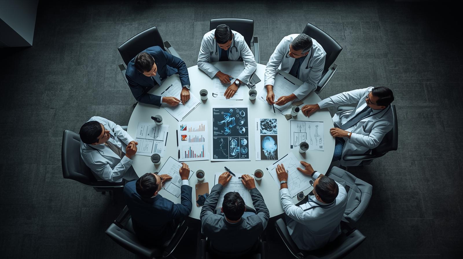 Collaborative medical decision-making process with experts reviewing patient cases