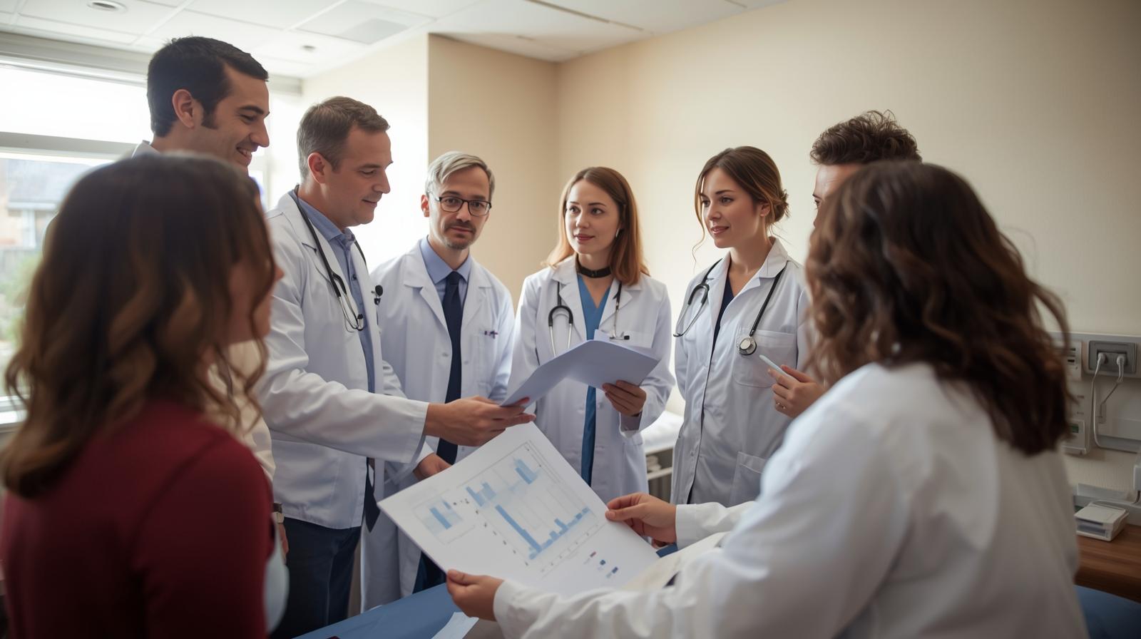Personalized cancer treatment with diverse medical team consulting for individual patient care